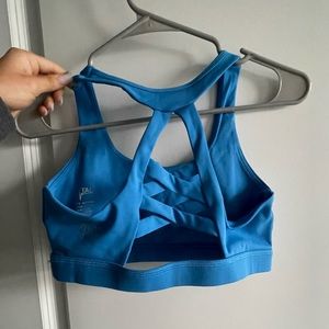 Blue sport bra